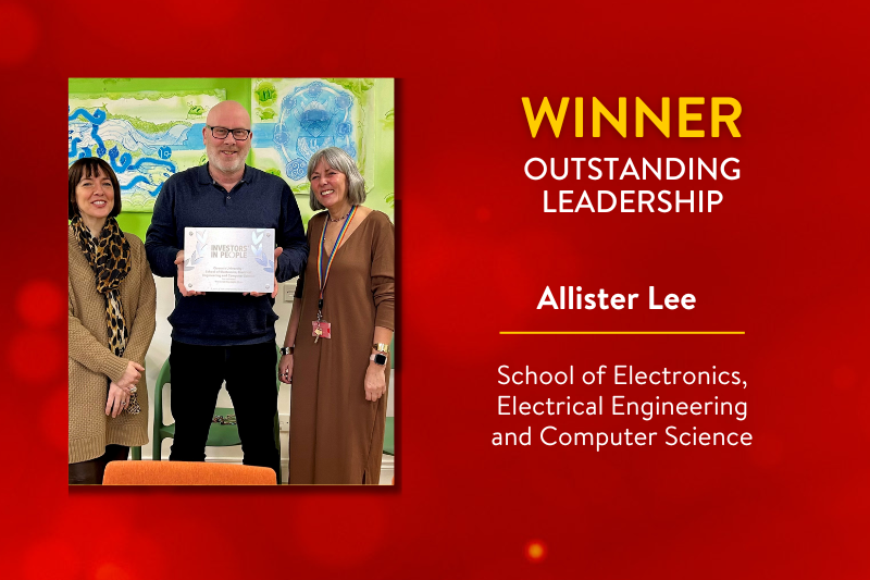 A picture of Allister Lee, an outstanding leader.